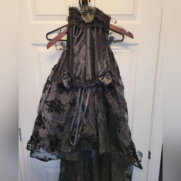 Black gothic dress - Picture 4 of 4